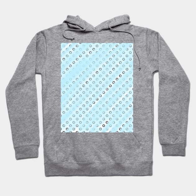 Sky blue watercolor circle pattern Hoodie by Artistic_st